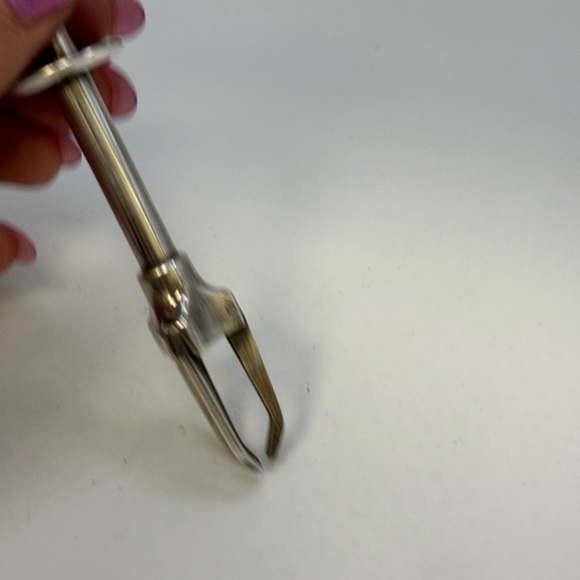 Vintage Olive Tongs Swedish American Line Ship Three Crown Enamel Silver… - Picture 4 of 16